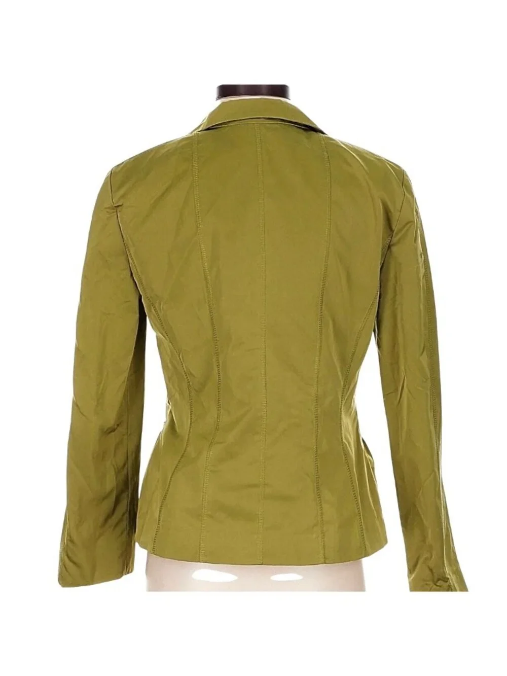 Lafayette 148 New York Reva Couture Sugarcane Jacket Blazer 4 Chartreuse Zip Up